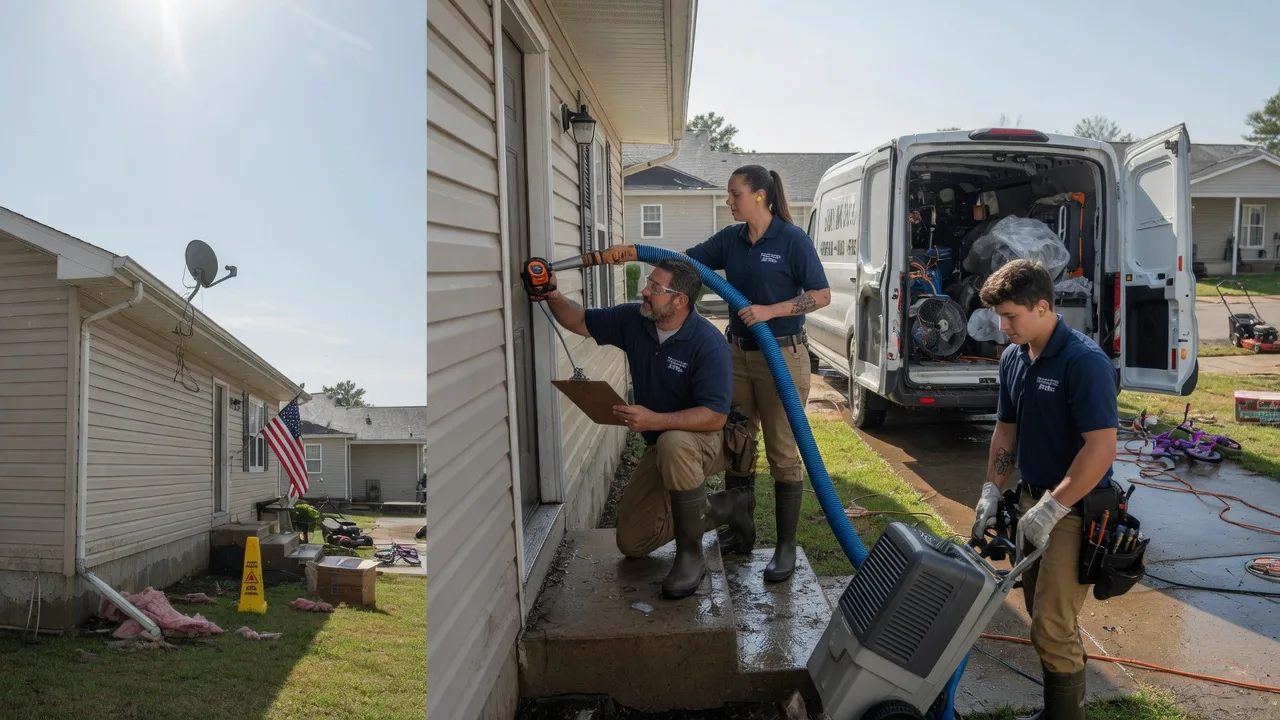Ceiling Water Damage Restoration in Jacksonville, IL near me